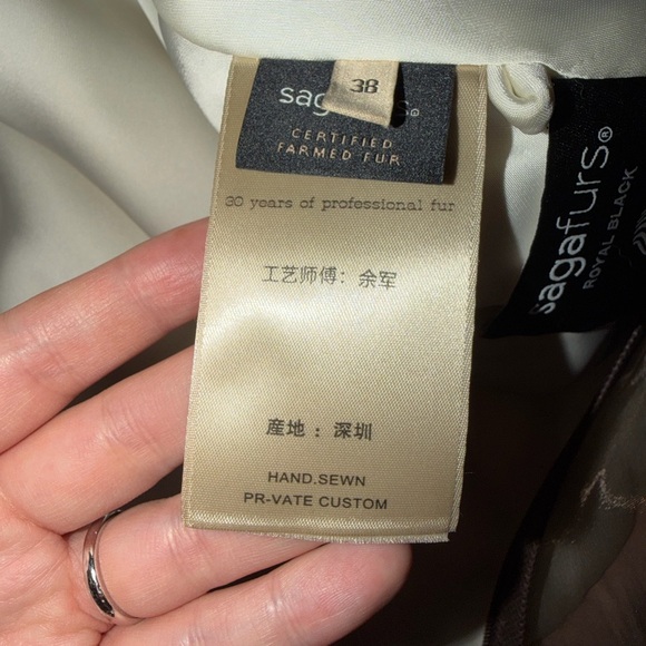 Never Worn | SagaFurs Fox Fur Cape - Picture 9 of 9